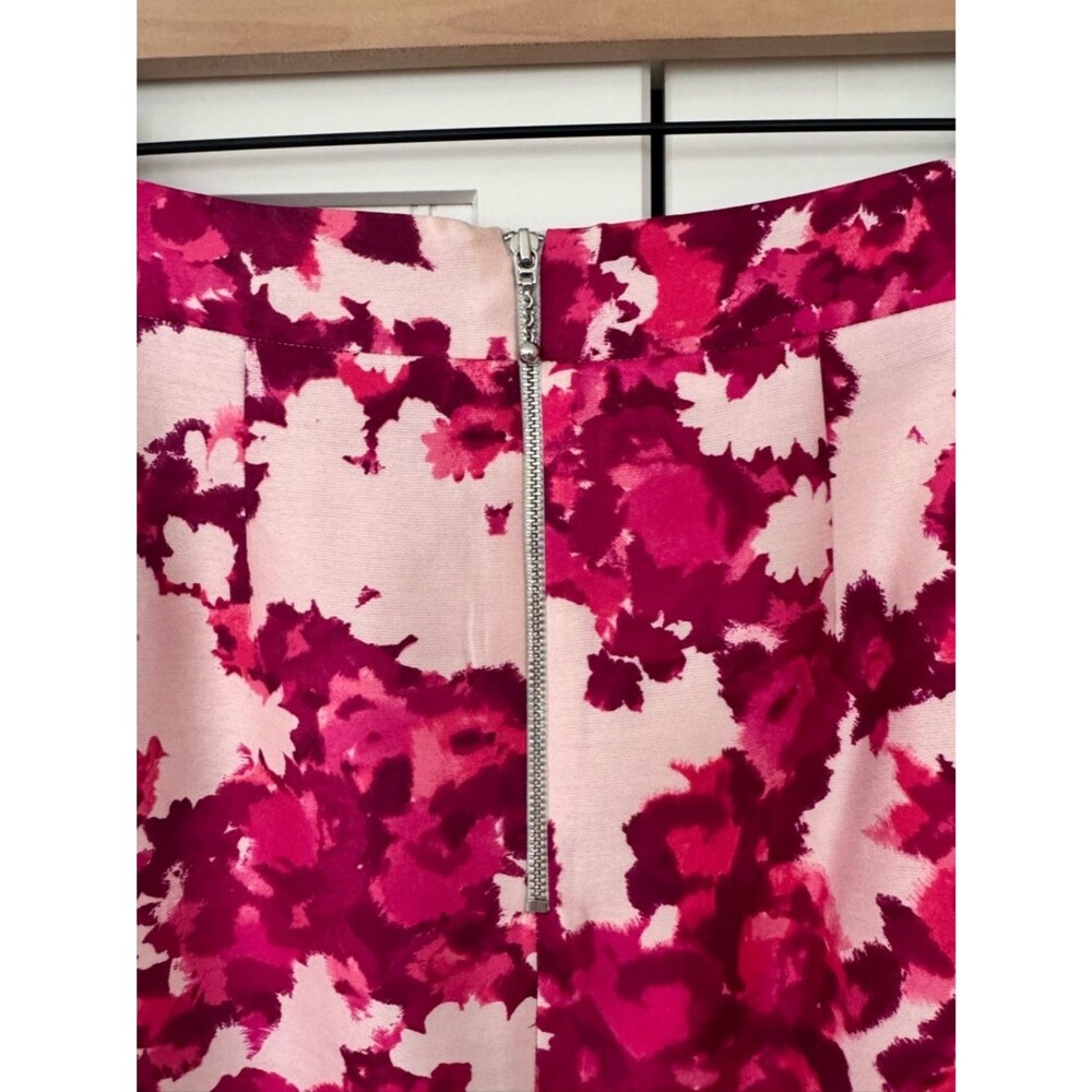 kate spade Pink Magenta Floral Pencil Skirt - Size 4 - Picture 4 of 5